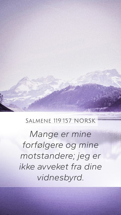 Salmene 119:157 NORSK Bible Verse Image