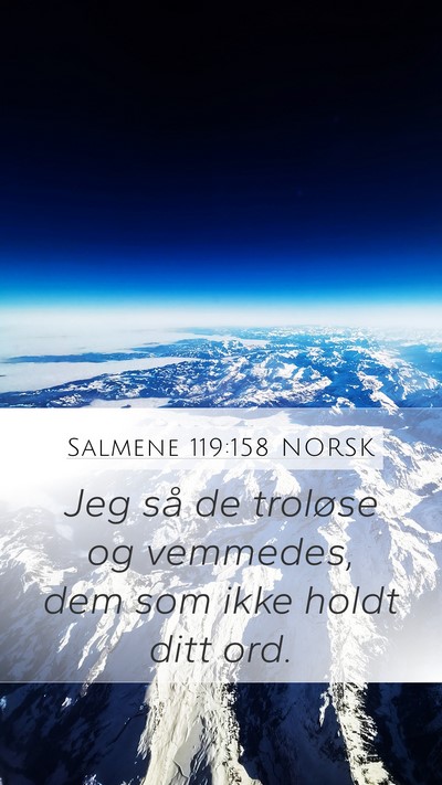 Salmene 119:158 NORSK Bible Verse Image