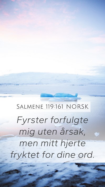 Salmene 119:161 NORSK Bible Verse Image