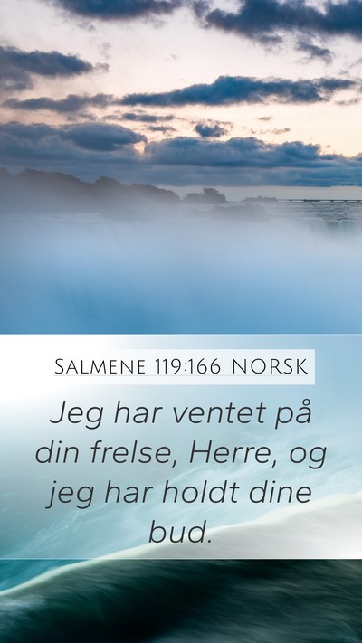 Salmene 119:166 NORSK Bible Verse Image