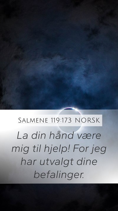 Salmene 119:173 NORSK Bible Verse Image
