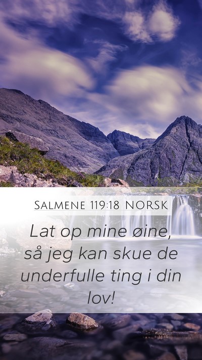Salmene 119:18 NORSK Bible Verse Image