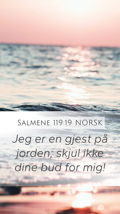 Salmene 119:19 NORSK Bible Verse Image