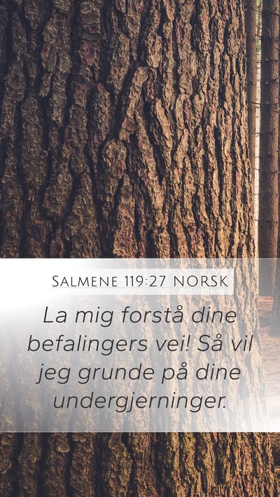 Salmene 119:27 NORSK Bible Verse Image