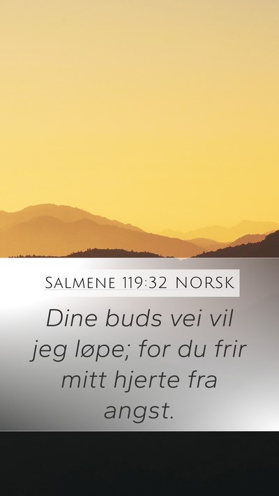 Salmene 119:32 NORSK Bible Verse Image