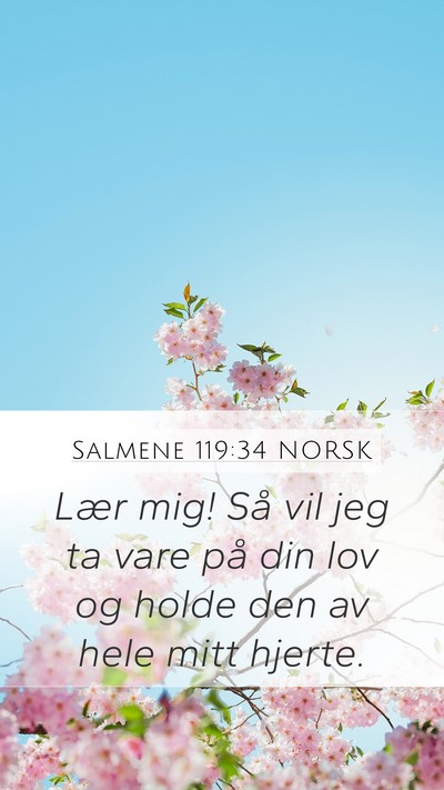 Salmene 119:34 NORSK Bible Verse Image