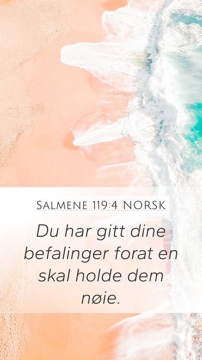 Salmene 119:4 NORSK Bible Verse Image