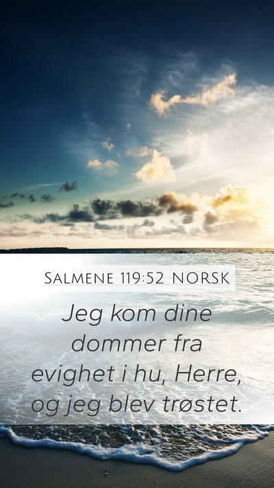 Salmene 119:52 NORSK Bible Verse Image