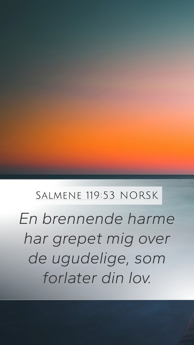 Salmene 119:53 NORSK Bible Verse Image