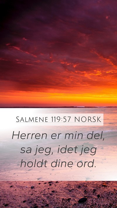 Salmene 119:57 NORSK Bible Verse Image
