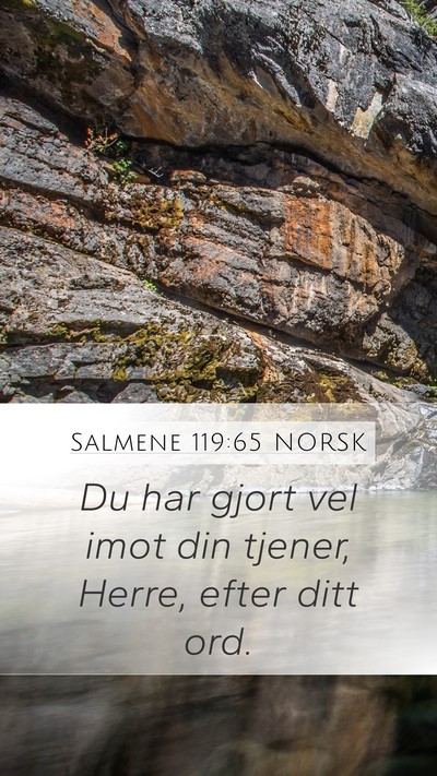 Salmene 119:65 NORSK Bible Verse Image