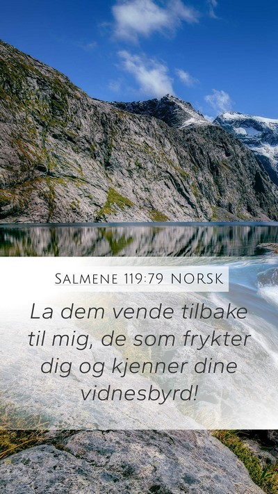 Salmene 119:79 NORSK Bible Verse Image