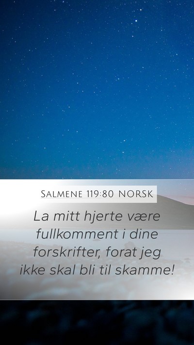Salmene 119:80 NORSK Bible Verse Image