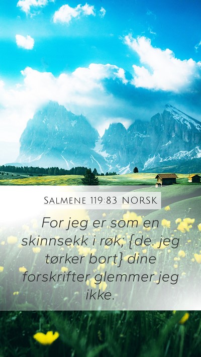 Salmene 119:83 NORSK Bible Verse Image