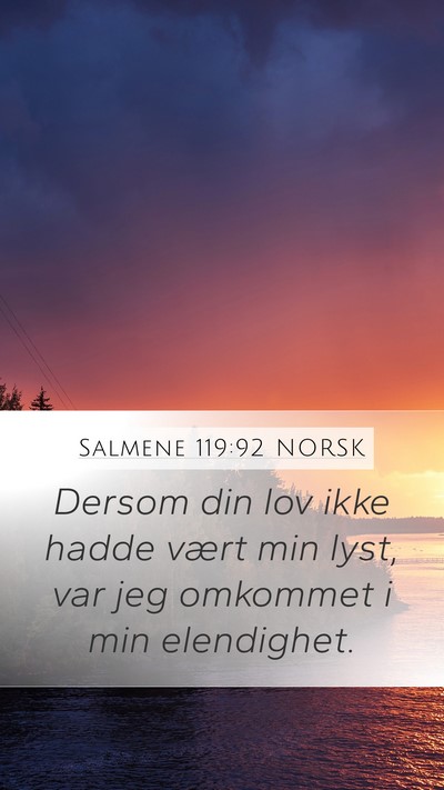 Salmene 119:92 NORSK Bible Verse Image