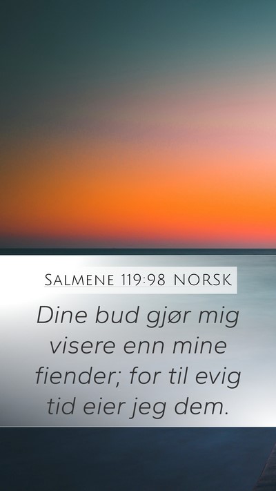 Salmene 119:98 NORSK Bible Verse Image