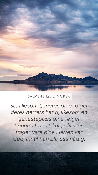 Salmene 123:2 NORSK Bible Verse Image