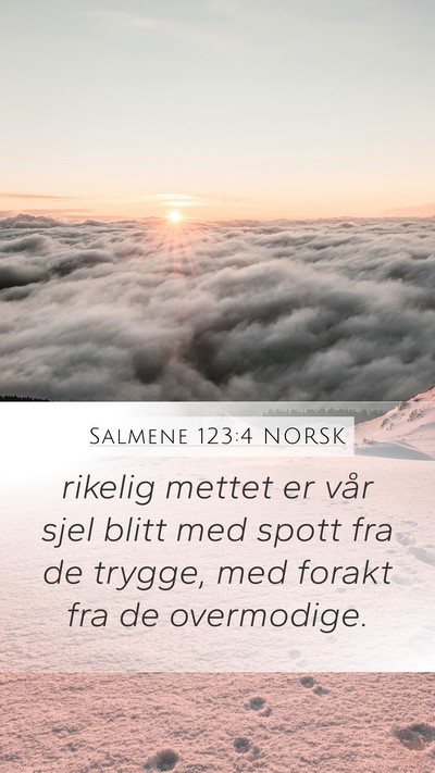 Salmene 123:4 NORSK Bible Verse Image