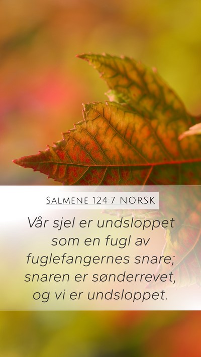 Salmene 124:7 NORSK Bible Verse Image