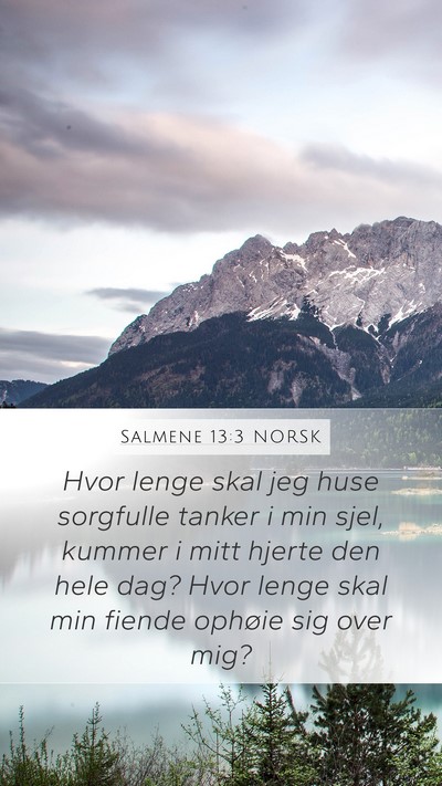 Salmene 13:3 NORSK Bible Verse Image