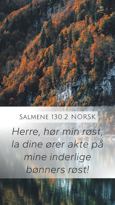 Salmene 130:2 NORSK Bible Verse Image