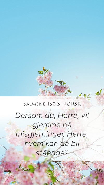 Salmene 130:3 NORSK Bible Verse Image
