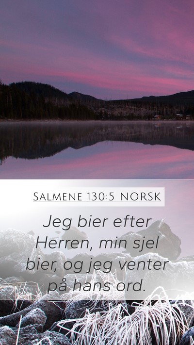 Salmene 130:5 NORSK Bible Verse Image