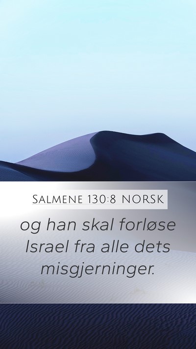 Salmene 130:8 NORSK Bible Verse Image