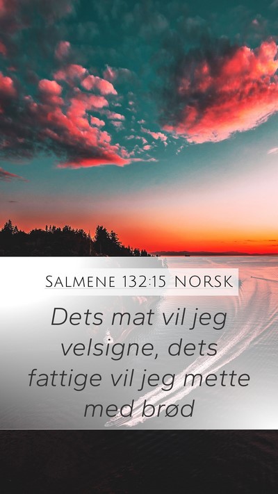 Salmene 132:15 NORSK Bible Verse Image