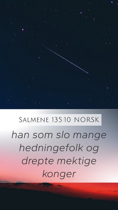 Salmene 135:10 NORSK Bible Verse Image