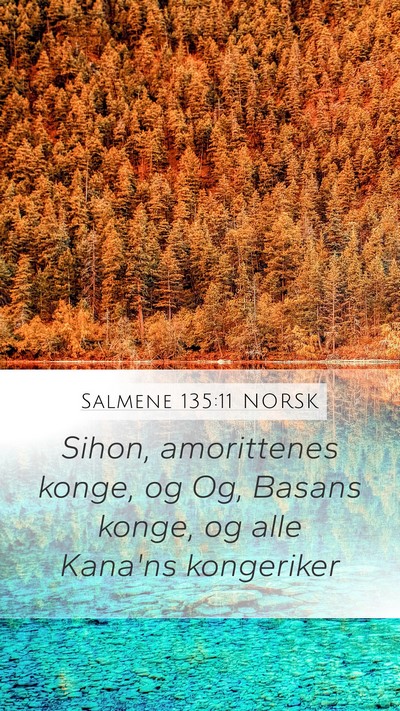 Salmene 135:11 NORSK Bible Verse Image