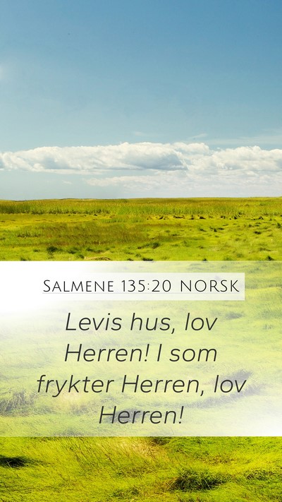 Salmene 135:20 NORSK Bible Verse Image