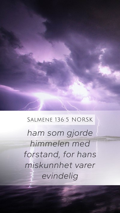 Salmene 136:5 NORSK Bible Verse Image