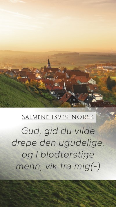 Salmene 139:19 NORSK Bible Verse Image