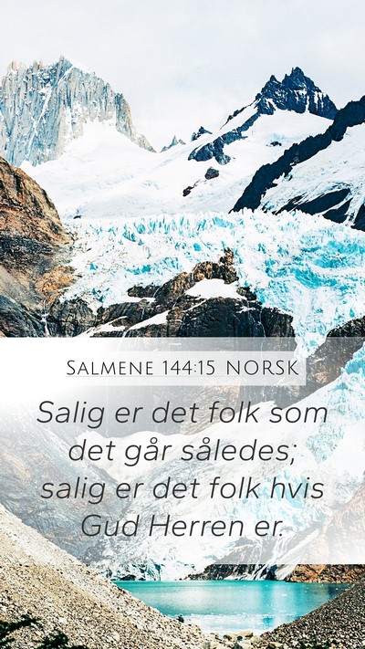 Salmene 144:15 NORSK Bible Verse Image