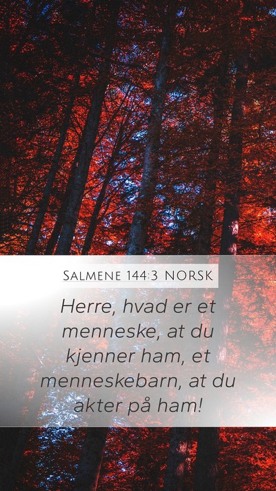 Salmene 144:3 NORSK Bible Verse Image