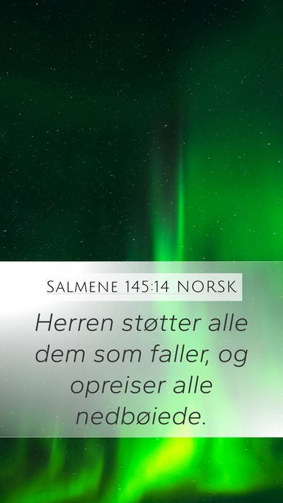 Salmene 145:14 NORSK Bible Verse Image