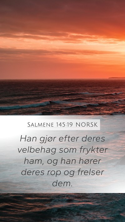 Salmene 145:19 NORSK Bible Verse Image