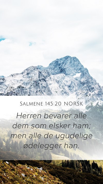 Salmene 145:20 NORSK Bible Verse Image