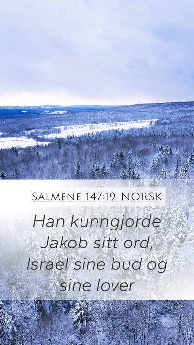 Salmene 147:19 NORSK Bible Verse Image