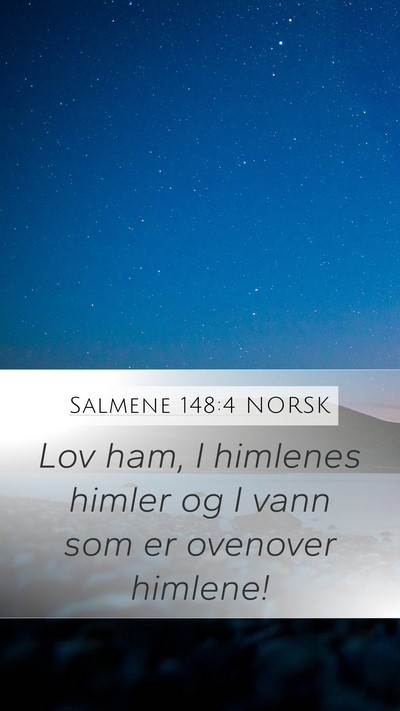 Salmene 148:4 NORSK Bible Verse Image