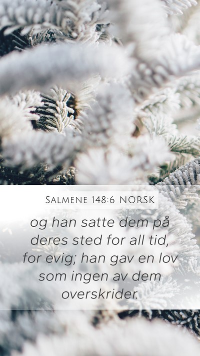 Salmene 148:6 NORSK Bible Verse Image