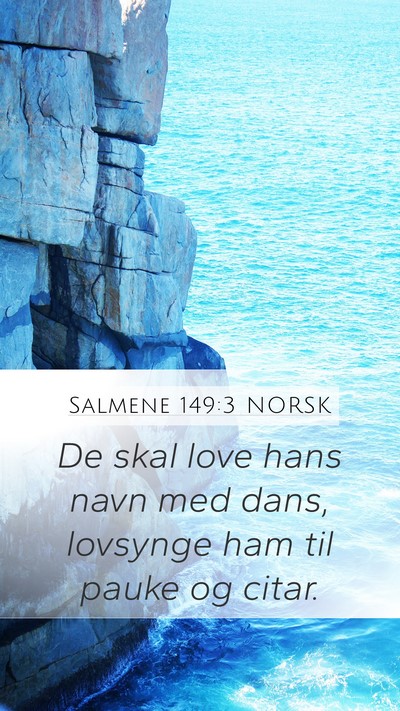 Salmene 149:3 NORSK Bible Verse Image