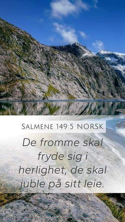 Salmene 149:5 NORSK Bible Verse Image