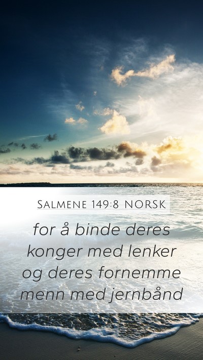 Salmene 149:8 NORSK Bible Verse Image