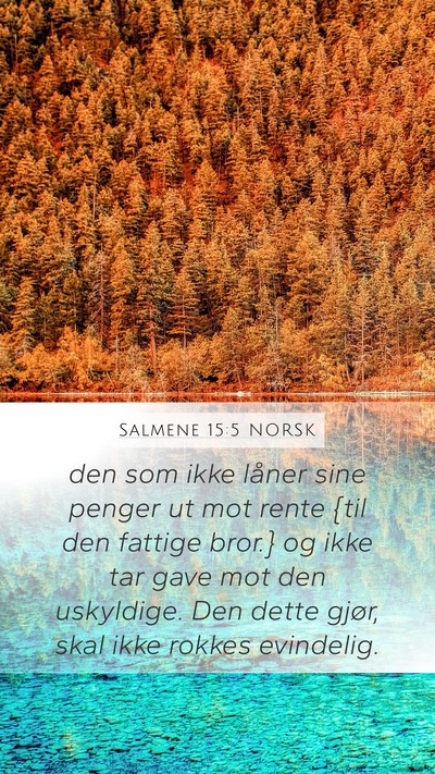 Salmene 15:5 NORSK Bible Verse Image