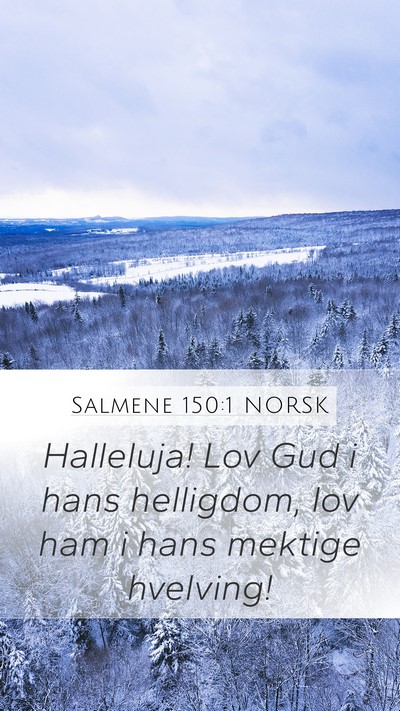 Salmene 150:1 NORSK Bible Verse Image