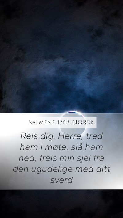 Salmene 17:13 NORSK Bible Verse Image