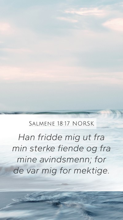 Salmene 18:17 NORSK Bible Verse Image