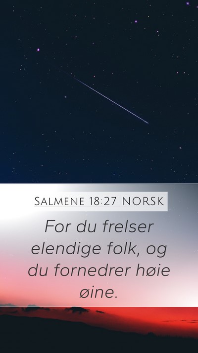 Salmene 18:27 NORSK Bible Verse Image